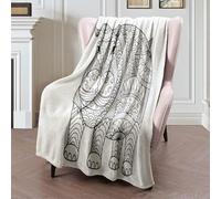 Throw Blanket Hand Texture Other Drawn Hippopotamus White Coloring Book Animals Wildlife Pages Abstract Fleece Blanket Soft Flannel Throw Comfort Bedspread For Bed Chair Bedroom L
