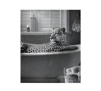 Throw Blanket Leopard Bathtub Funny Fleece Blanket Soft Flannel Throw Decorative Bedspread For Living Room Sofas Camping S