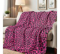 Throw Blanket Leopard Print Leopard Texture Cheetah Flannel Throw Funny Bedspread Soft Fleece Blanket For Bed Chair Bedroom L