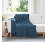 Throw blanket Navy Blue 150x200cm Fleece Lightweight Elegant Versatile Cozy Home