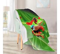 Throw Blanket Red Eyed Tree Frog Bedspread Comfort Fleece Blanket Soft Blankets For Outdoor Bedroom Living Room S