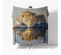 Throw Blanket Sofa Throw Animal Cheetah Pattern Fleece Fluffy Blanket Yellow Sherpa Blankets for Birthday Fathers/Mothers Day Kids Gifts for adult/bed 180x200 cm