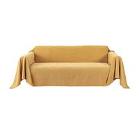 Throw Blanket, Soft Cozy Large Size Lightweight Throws for Couch Sofa Bed Arm Chair Settee Bedspread Bedroom Living Room (Yellow,180x130cm)