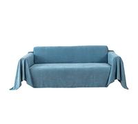 Throw Blanket, Soft Cozy Large Size Lightweight Throws for Couch Sofa Bed Arm Chair Settee Bedspread Bedroom Living Room (Blue,180x130cm)