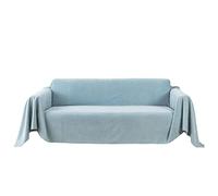 Throw Blanket, Soft Cozy Large Size Lightweight Throws for Couch Sofa Bed Arm Chair Settee Bedspread Bedroom Living Room (Light blue,180x340cm)