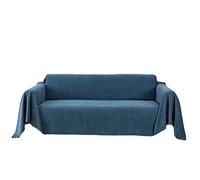 Throw Blanket, Soft Cozy Large Size Lightweight Throws for Couch Sofa Bed Arm Chair Settee Bedspread Bedroom Living Room (Dark blue,180x340cm)