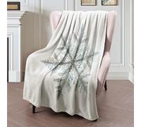 Throw Blanket Symbol Real New On Snowflake Single Stellar Dendrite Macro Frosty Nature Ornament Abstract Freeze Fleece Blanket Funny Flannel Throw Soft Bedspread For Bed Chair Bedroom S