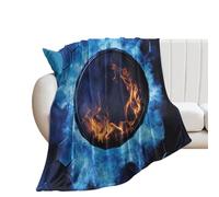 Throw Blanket Watercolor Sport Ice Hockey Flam Hockey Winter Game Competitive Blankets Decorations Fleece Blanket Vintage Bedspread For Chair Bedroom Living Room M
