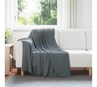 Throw Blankets 24 pcs Dark Grey 170 x 130 cm Fleece