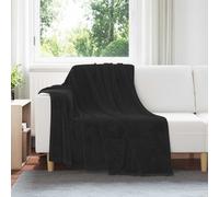 Throw Blankets 6 pcs Black 150 x 200 cm Fleece