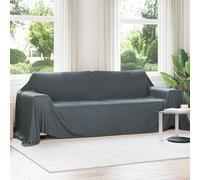 Throw Blankets 6 pcs Dark Grey 350 x 270 cm Fleece