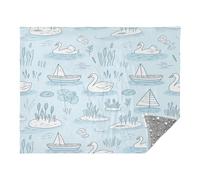 Throw Blankets For Bed White Goose Animal Blue Boat Teen Girl Throw Blanket 50x70 Inches
