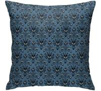 Throw Cushion Cover 45X45cm Haunted Mansion Blue Pillow Cover Personalised Throw Pillow Case Soft Pillow Case For Boys, Gifts, Birthday Gifts