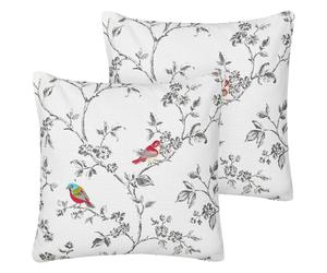 Throw Cushion DILLENIA 45 x 45 cm Cotton White
