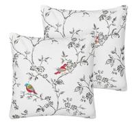 Beliani Throw Cushion DILLENIA Cotton 45 x 45 cm White, White
