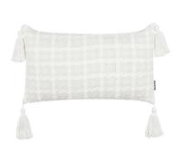 Throw Cushion DOURIS 30 x 60 cm Light Beige Checked
