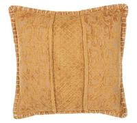 Throw Cushion KAVALAM 45 x 45 cm Mustard Solid