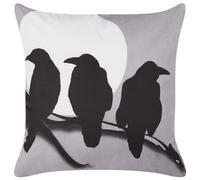 Throw Cushion ORADEA Velvet 45 x 45 cm Grey Animal Pattern