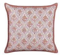 Throw Cushion PICEA Cotton 45 x 45 cm Red Floral Pattern
