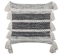 Throw Cushion ROCHEA Cotton 45 x 45 cm Black Striped