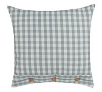 Throw Cushion TALYA 45 x 45 cm Mint Green Checked