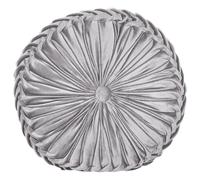 Beliani Throw Cushion UDALA Velvet 40 x 40 cm Grey Solid, Grey