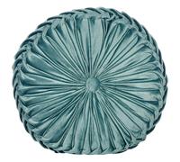 Throw Cushion UDALA Velvet 40 x 40 cm Teal Solid