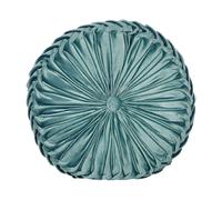 Throw Cushion UDALA Velvet 40 x 40 cm Teal Solid