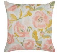 Throw Cushion ZAHRIYE 45 x 45 cm Pink Floral Pattern