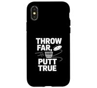 Throw Far Putt True Disc Golf Catch Case for iPhone X/XS