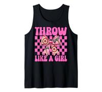 Throw Like A Girl Axe Throwing Axe Thrower Mom Mother's Day Tank Top