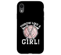 THROW LIKE A GIRL! Axe Throwing Woman Meme Case for iPhone XR