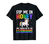 Throw Me To The Lesbians Lesbian Pride Rainbow Flag LGBTQ T-Shirt