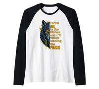 Throw Me to The Wolves I'll Return Leading Pack Raglan Baseball Tee