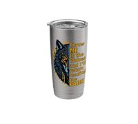 Throw Me to The Wolves I'll Return Leading Pack Stainless Steel Insulated Tumbler