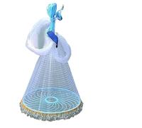 Throw Net Hand Throwing Net Blue Ring Monofilament Nylon Fishing Line Catch Fish Network Iron Chain Pendant Casting Net Cast Net(Diameter 360cm)