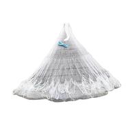 Throw Net Traditional Cast Net White Nylon Braided Steel Pendant Fishing Net Bottom Mesh Pocket Fish Trap Net Cast Net