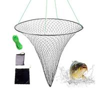 Throw Nets - Shrimp and Fish Bait Trap Launch Net | American Fishing Cast Nеt, 1pc Large Mesh,Sturdy Mesh,Fishing Lure Receiver, Support