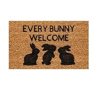 Throw on Blankets Easter Mats Holiday Mats Welcome Door Polyester Door Big Knitted Blanket (C, One Size)