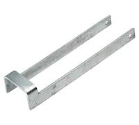 Throw Over Loop Gate Latch 3" Wide Galvanised or Black 14" Long Throwover (Galvanised)