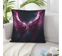 Throw Pillow Cover 18"x18" Beautiful Wings Among the Stars Throw Pillow Case Farmhouse Couch Pillow Case Square Cushion Pillowcase Soft Luxurious Decor Throw Pillows for Couch Bed Home Decor