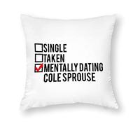 Throw Pillow Cover Mentally Dating Cole Sprouse Pillow Cases for Home Decor Design Cushion Case for Sofa Bedroom Car In 45cm X 45cm