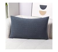 Throw Pillow Covers 24x32 Cotton And Polyester Pillowcases Standard Soft Solid Pillow Covers Lumbar Cushion Case Couch Pillowcases For Sofa Bed Home Decorative(Gray,20"x28"/50x70cm)