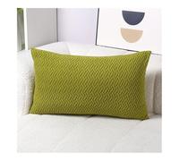 Throw Pillow Covers 24x32 Cotton And Polyester Pillowcases Standard Soft Solid Pillow Covers Lumbar Cushion Case Couch Pillowcases For Sofa Bed Home Decorative(Green b,16"x24"/40x60cm)