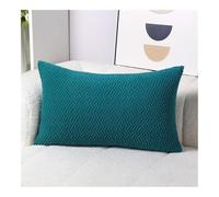Throw Pillow Covers 24x32 Cotton And Polyester Pillowcases Standard Soft Solid Pillow Covers Lumbar Cushion Case Couch Pillowcases For Sofa Bed Home Decorative(Blue,24"x32"/60x80cm)