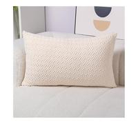 Throw Pillow Covers 24x32 Cotton And Polyester Pillowcases Standard Soft Solid Pillow Covers Lumbar Cushion Case Couch Pillowcases For Sofa Bed Home Decorative(Beige,24"x32"/60x80cm)