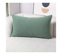Throw Pillow Covers 24x32 Cotton And Polyester Pillowcases Standard Soft Solid Pillow Covers Lumbar Cushion Case Couch Pillowcases For Sofa Bed Home Decorative(Green a,16"x31"/40x80cm)