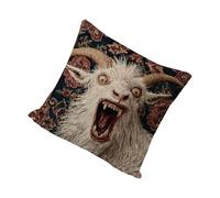 Throw Pillow Covers | 45x45cm Soft Screaming Goat - Funny Living Room Pillow Covers | for Bedroom Playroom Office Apartment Farmhouse Cafe Couch Sofa Chair Bed Car