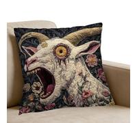 Throw Pillow Covers | Funny Screaming Goat Home Decor,Screaming Goat Throw Pillow Cases - for Living Room Bedroom Office Dorm Farmhouse Sofa Chair Bed Car Cafe Restaurant