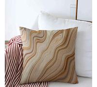 Throw Pillow Covers Gray Architecture Marble Ink Colorful Brown Pattern Bg Plush Throw Pillow Covers With Invisible Zipper Chair Pillowcases, For Bed, Outdoor, Patio, 45x45cm